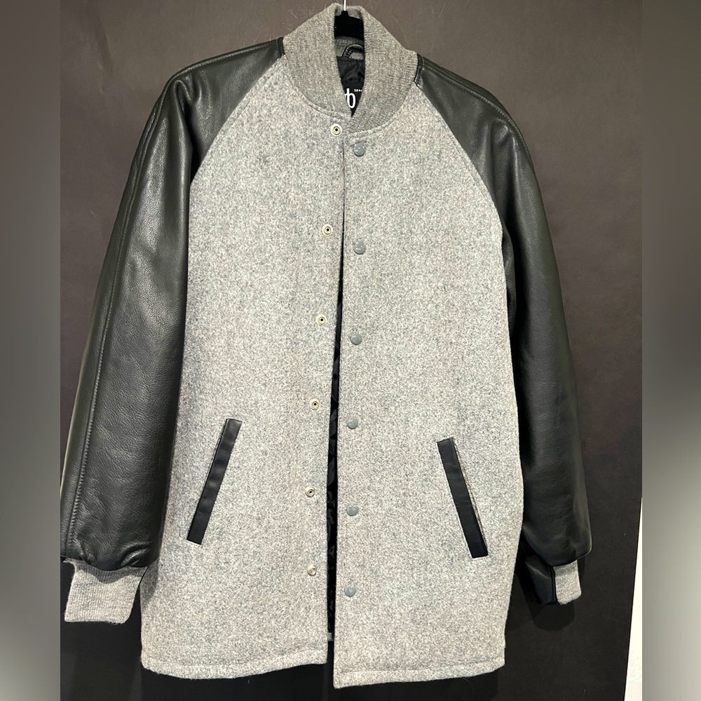 Golden Bear Sportswear Jacket, Size Small Leather and Wool